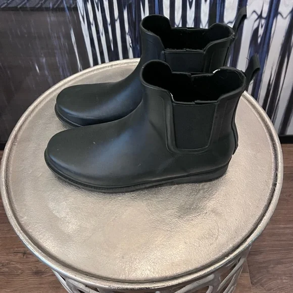 J. Crew Black Ankle Rain Boots - Picture 5 of 6